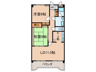 スカイコ－ト２１の物件間取画像